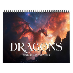 2026 Dragões 2 Calendário de Arte Fantasia