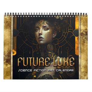2026 Futuro Calendário de Arte Sci-Fi para Mulhere
