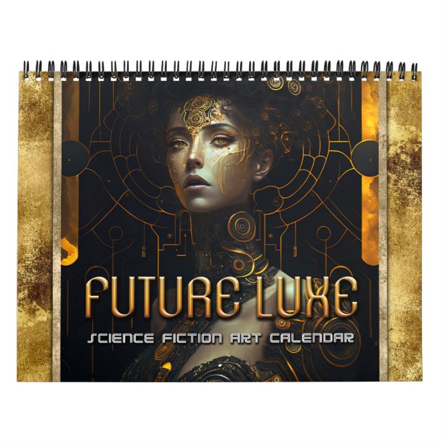 2026 Futuro Calendário de Arte Sci-Fi para Mulhere (Capa)