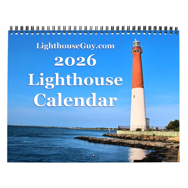 2026 LighthouseGuy.com Calendário do farol (Capa)