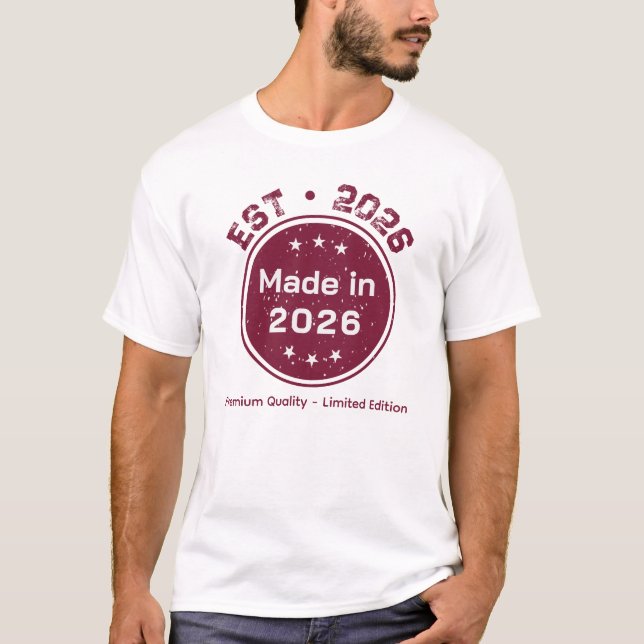 2026 Made In Limited Edition T-Shirt  (Frente)