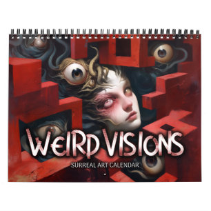 2026 Visões Estranhas Calendário de Horror Surreal