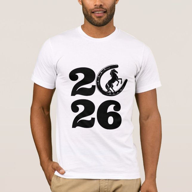 2026 Year of the Horse T-Shirt - Chinese New Year (Frente)