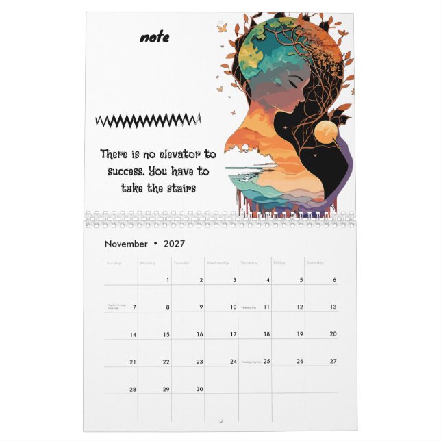 2027 Calendário Celestial Personalizável - Adicion (Nov 2027)