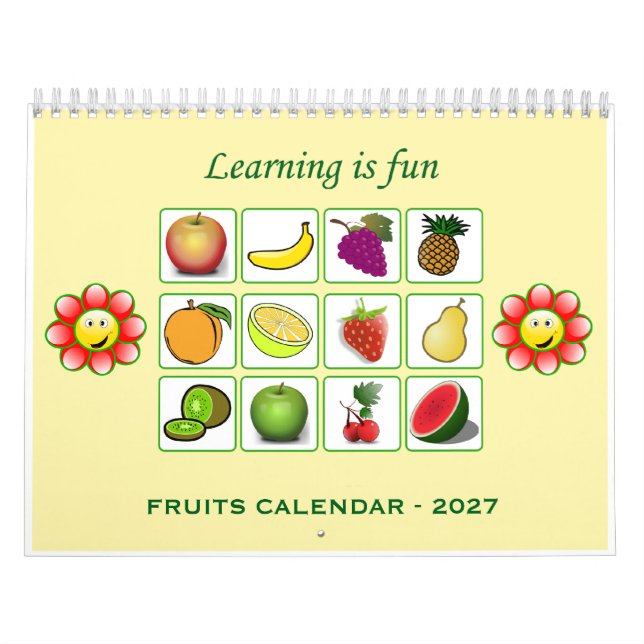 2027 - Calendário Infantil (Frutas) (Capa)