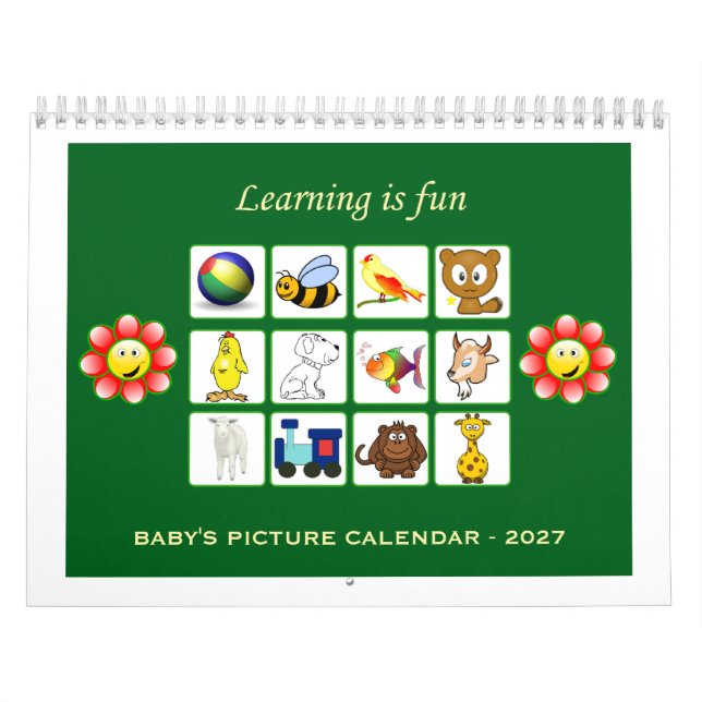 2027- Calendário Infantil (Imagens) (Capa)