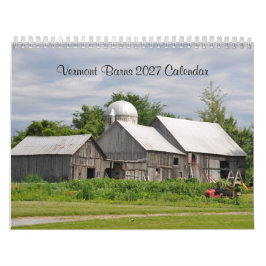 2027 Celeiros de Vermont - Calendário