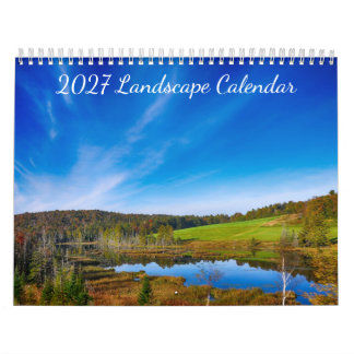 2027 Paisagem - Calendário