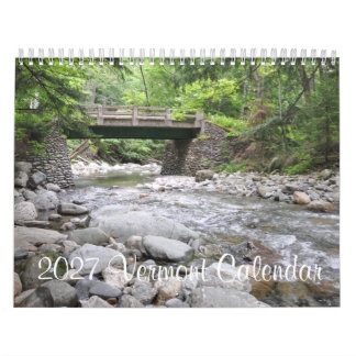 2027 Vermont - Calendário