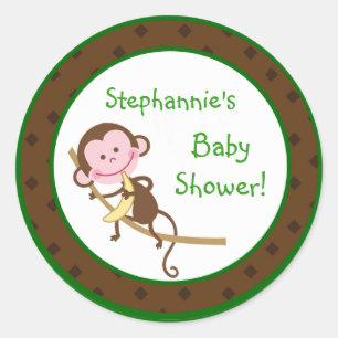 20 - 1,5" selva Safar de MonkeySwing das etiquetas