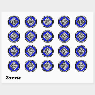 20 Adesivos (Código QR Personalizado para Site de