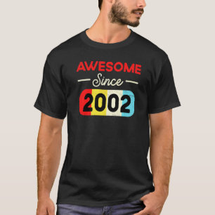 20 Birthday Incrível Desde 2002 Texto Do Camisetas