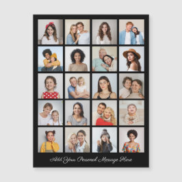 20 Colagem de Fotos Adicione Seu Cartão Magnético