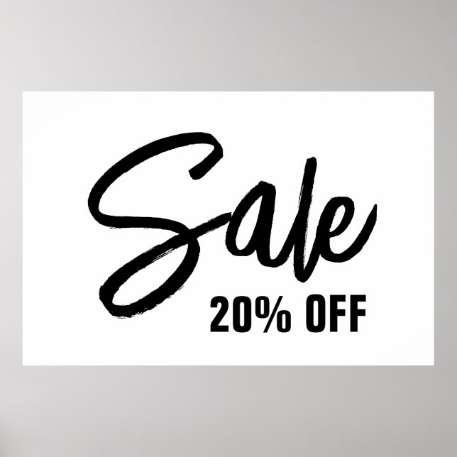 20% de Sinal de Venda, Poster de Venda Grande para (Frente)