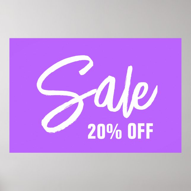 20% de Sinal de Venda, Poster de Venda Grande para (Frente)