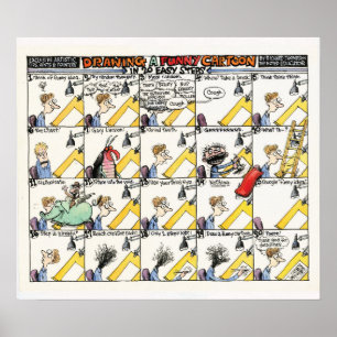 20 passos fáceis para um Poster de desenho engraça