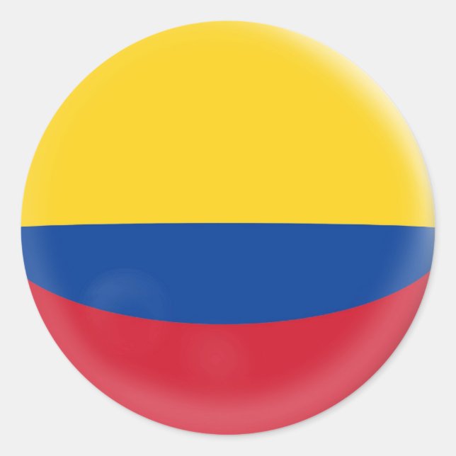 20 pequenos adesivos Colômbia bandeira colombiana (Frente)