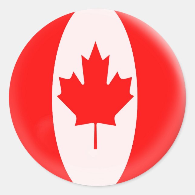 20 pequenos autocolantes Canadá bandeira canadiana (Frente)