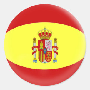 20 pequenos autocolantes Espanha bandeira espanhol