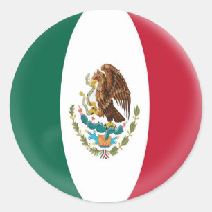 20 pequenos autocolantes México bandeira mexicana