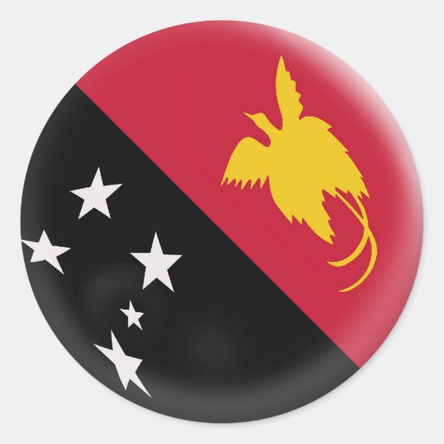 20 pequenos autocolantes Papua Nova Guiné (Frente)