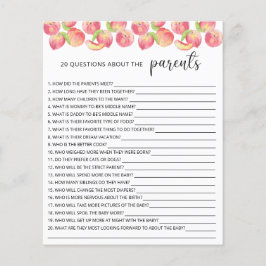 20 Perguntas sobre o jogo de chá de fraldas dos Pa