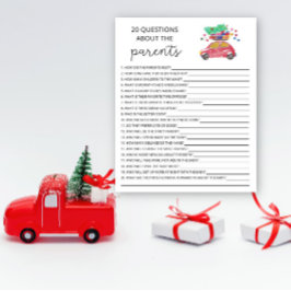 20 Perguntas sobre o jogo de chá de fraldas dos Pa