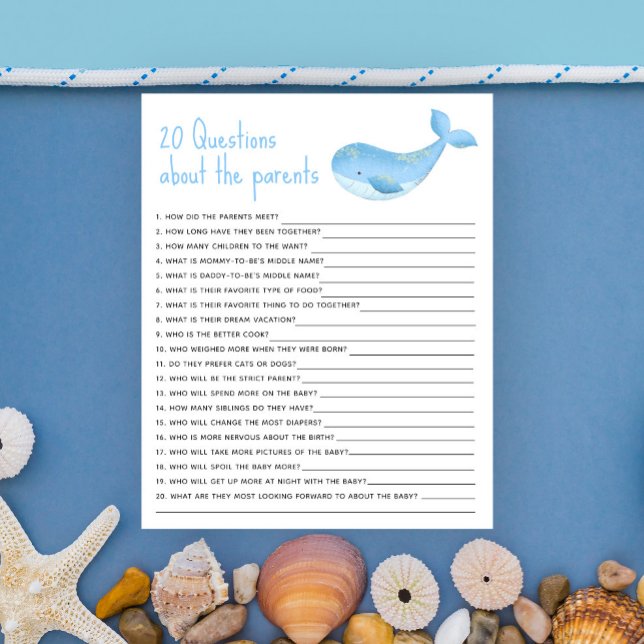 20 Perguntas sobre o jogo de chá de fraldas dos Pa (Criador carregado)