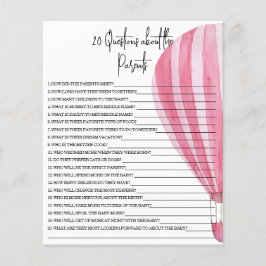 20 Perguntas sobre o jogo de chá de fraldas dos Pa