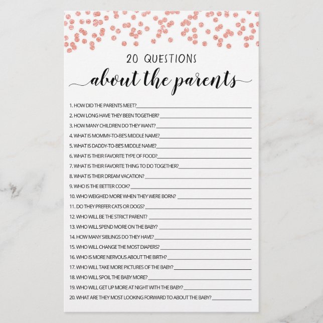 20 Perguntas sobre o jogo Editável pelos Pais (Frente)