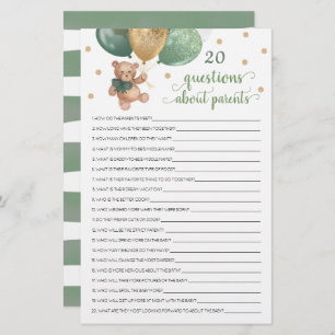 20 Perguntas Sobre O Urso De Teddy Do Chá de frald