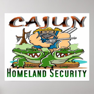 20" x 16" POSTER da segurança interna de Cajun