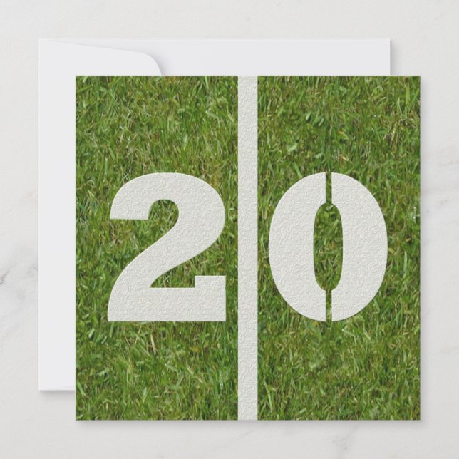 20o Convite do aniversário (Frente)