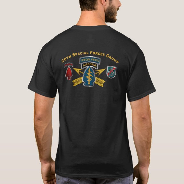 20th Special Forces Group Airborne T-Shirt (Verso)
