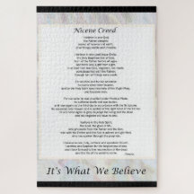 20x30" Grande Quebra-cabeça Nicene Creed 1014 Peça