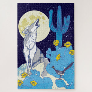 20x30 Howling Coyote Quebra-cabeça para Pessoas c