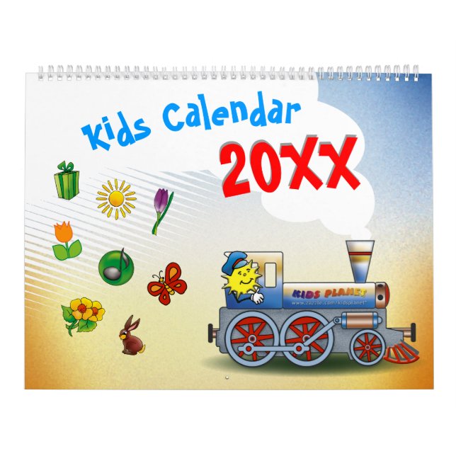 20XX - Calendário Colorido para Crianças (Capa)