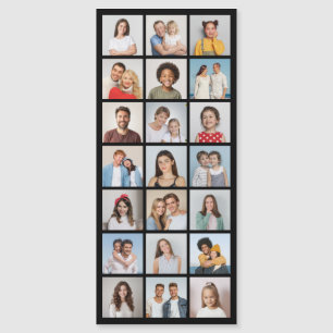 21 Colagem de Fotos Editável Cartão Magnético Fino