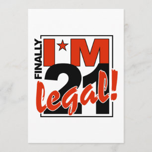21 & o convite LEGAL, personaliza