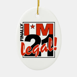 21 & o ornamento LEGAL, personaliza