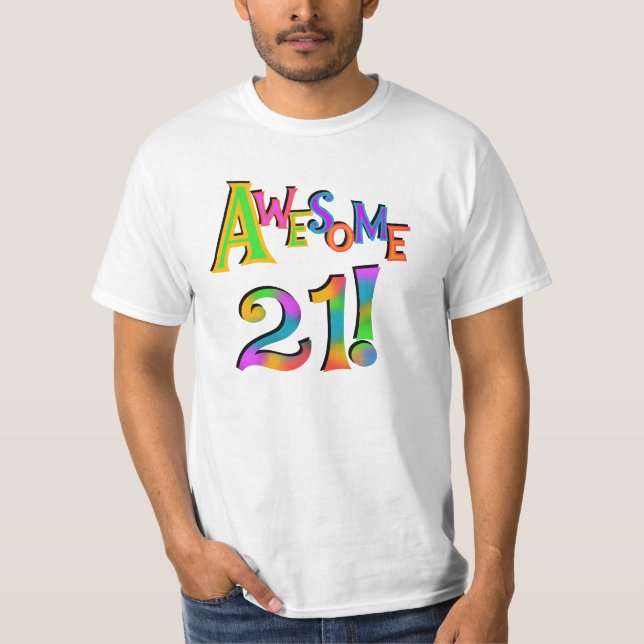 21 t-shirt e presentes impressionantes do (Frente)