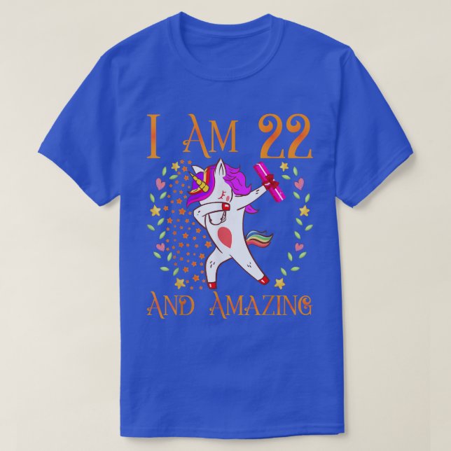 22º Aniversário Camisa para Meninas Tee Mamãe Ela  (Frente do Design)
