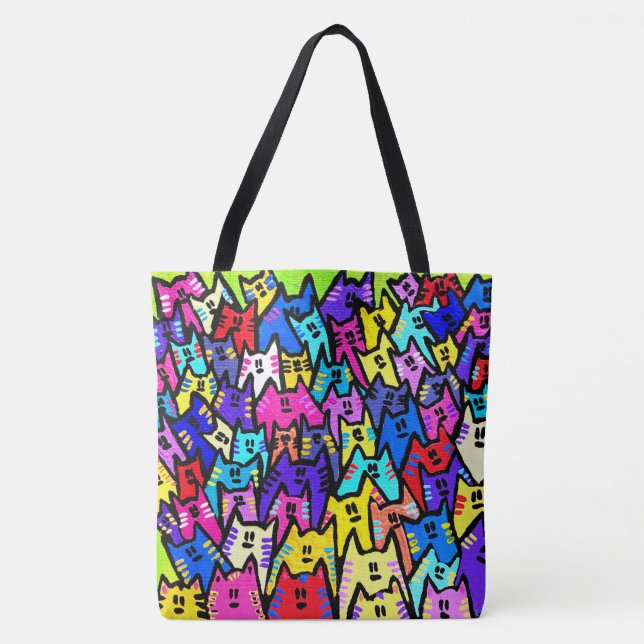 222 - CATS - Tote Bag (Bandeja de Tote) (Frente)