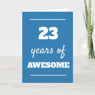 23º Cartão de Aniversário para Ele - 23 Anos de In
