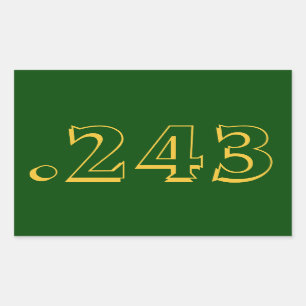 .243 Etiqueta da munição