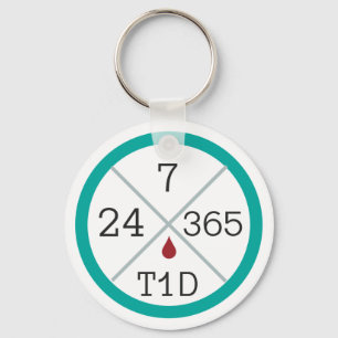 24/7/365 de chaveiro da vida de T1D