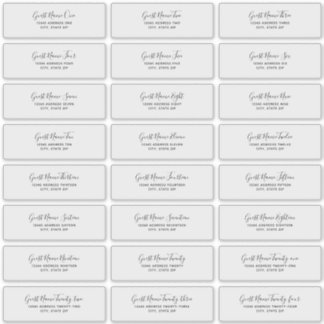 24 Etiquetas de Endereço de Convidados de Casament