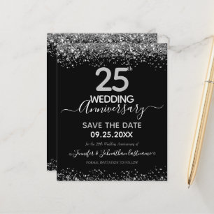 25º Aniversário de Casamento Save the Date Orçamen