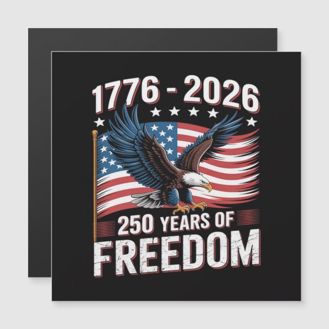 250 Anos 1776 2026 250º 4 de Julho  (Frente/Verso)