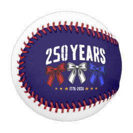 250 Anos Com Arco de Beisebol Vermelho Branco e Az